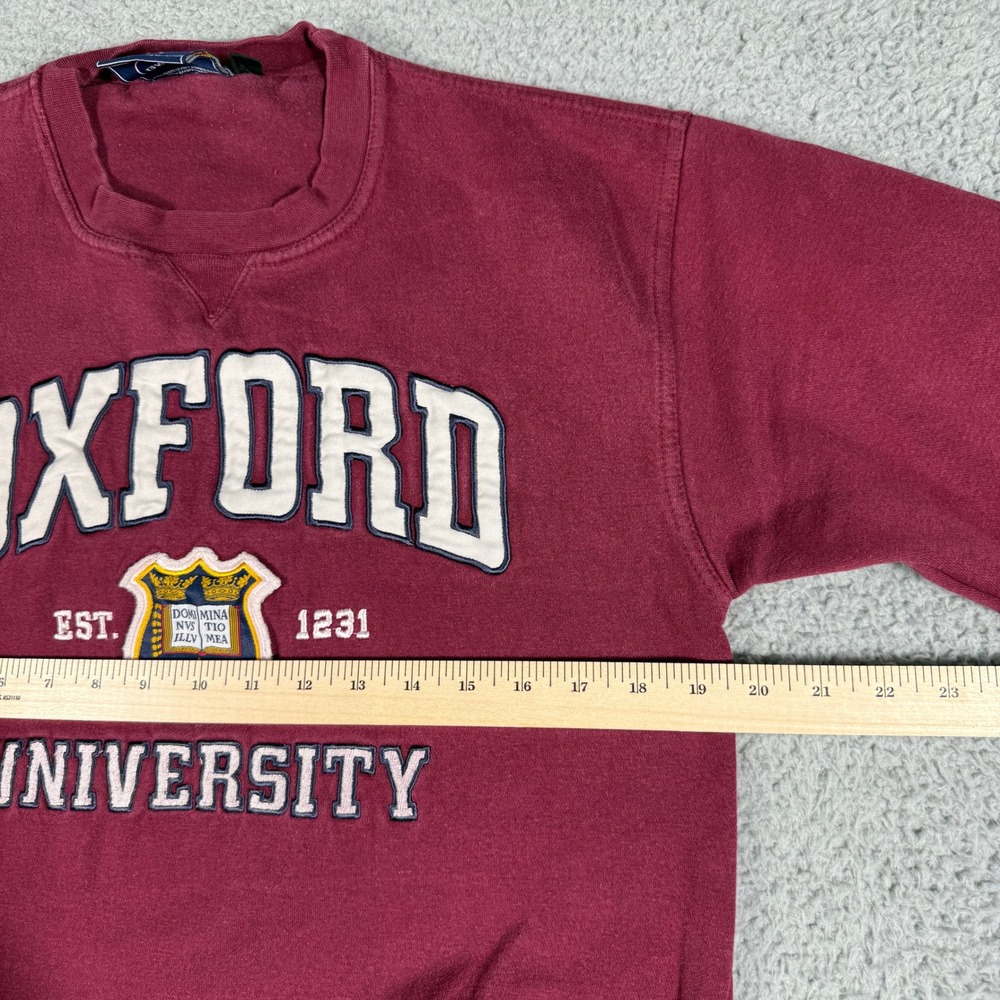 Oxford University Sweatshirt Size Small Maroon Pullover College Logo - Picture 6 of 8